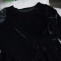 Welurowa elegancka sukienka „Czarna”