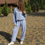 *Dres hoodie + banany  “Błękitny”