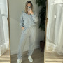*Dres hoodie + joggery  “Szary melanż”