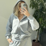 *Dres hoodie + joggery  “Szary melanż”