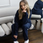 *Dres hoodie + joggery  “Granatowy”