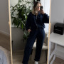 *Dres hoodie + joggery  “Granatowy”