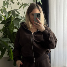 *Dres hoodie + joggery  “Czekoladowy”