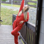 *Dres hoodie + joggery  “Czerwony”