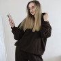 *Hoodie z kapturem   “Czekoladowy”
