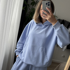 *Hoodie z kapturem   “Błękitny”