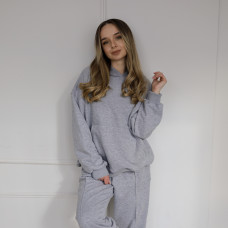 *Hoodie z kapturem   “Szary melanż”
