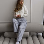 *Spodnie banany  “Szary melanż”