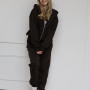 *Zip hoodie z kapturem   “Czekoladowy”