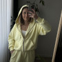 *Zip hoodie z kapturem   “Żółty”