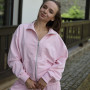 *Zip hoodie ze stójką   “Różowy”