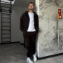 *Dres hoodie z kapturem + joggery  “Czekoladowy”