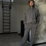 *Dres hoodie z kapturem + joggery  “Grafitowy”
