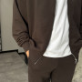 *Dres hoodie ze stójką + joggery  “Czekoladowy”