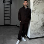 *Dres hoodie ze stójką + joggery  “Czekoladowy”