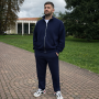 *Dres hoodie ze stójką + joggery  “Granatowy”