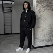 *Zip hoodie z kapturem   “Czarny”