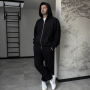 *Zip hoodie z kapturem   “Czarny”
