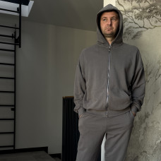 *Zip hoodie z kapturem   “Grafitowy”