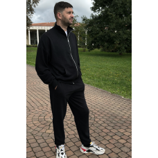 *Zip hoodie ze stójką   “Czarny”
