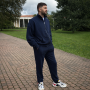 *Zip hoodie ze stójką   “Granatowy”