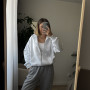 *Zip hoodie  z tkaniny pikowanej (kapitone)  “Biały”