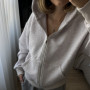 *Zip hoodie z dzianiny pikowanej (kapitone)   “Cappuccino melanż”