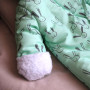 Zimowy kombinezon z zakrytymi stópkami  “SWEET HEART” Miętowe króliczki
