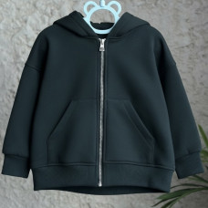 *Hoodie Oversize na zamku “Czarny”