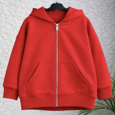 *Hoodie Oversize na zamku “Czerwony”