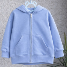 *Hoodie Oversize na zamku “Błękitny”