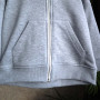 *Hoodie Oversize na zamku “Szary melanż”
