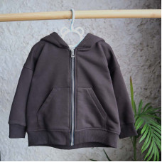 *Hoodie Oversize na zamku “Czekoladowy”