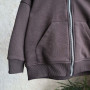 *Hoodie Oversize na zamku “Czekoladowy”