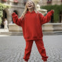 *Spodnie joggery Oversize “Czerwony”
