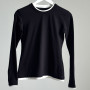 *Dopasowany longsleeve Double Layer „Czarny”