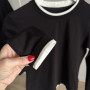 *Dopasowany longsleeve Double Layer „Czarny”
