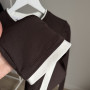 *Dopasowany longsleeve Double Layer „Czekoladowy”