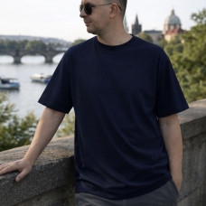 *T-shirt męska  Oversize „Granatowy”