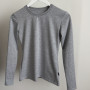 *Dopasowany longsleeve  „Szary melanż”