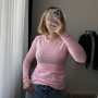 *Dopasowany longsleeve  „Różowy”