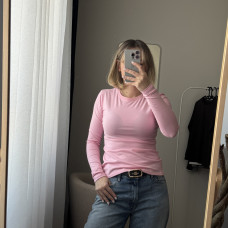 *Dopasowany longsleeve  „Różowy”