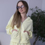 *Komplet dresowy bluza + szorty „Żółty”