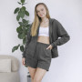 *Komplet dresowy bluza + szorty „Grafit”