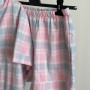 *Piżama flanelowa  z krótkim rękawem i szortami  “Pink sky”