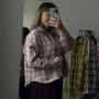 *Krótka koszula flanelowa damska  “Peach Sky”
