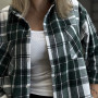 *Koszula kaszmirowa ciepła “Szmaragdowa krata”