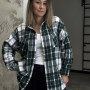 *Koszula kaszmirowa ciepła “Szmaragdowa krata”