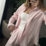 *Koszula muślinowa (długi/krótki rękaw) „Różowy”