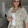 *Zestaw muślinowy: koszula (długi/krótki rękaw) i szorty (wybór długości) „Exotic